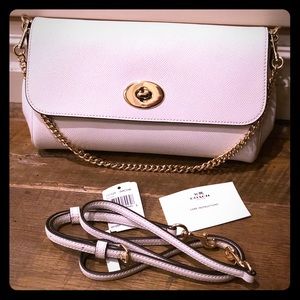 Coach Ruby Convertible Crossbody in Chalk Leather